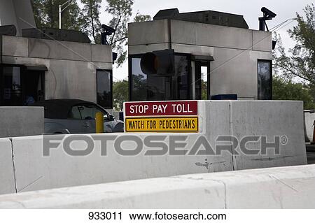 Detail of a toll station View Large Photo Image Stock Image - Detail of a toll station. Fotosearch