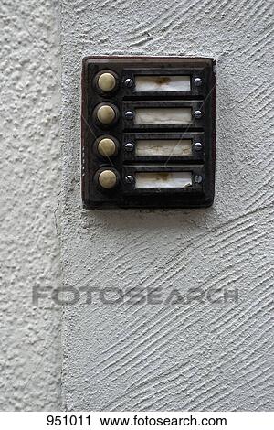 Four doorbells View Large Photo Image Stock Image - Four doorbells . Fotosearch