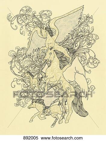 Four Pegasi View Large Photo Image Stock Photography - Four Pegasi. Fotosearch