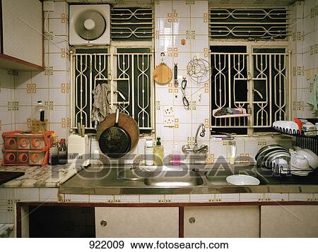 Interior of a domestic kitchen View Large Photo Image Stock Photo - Interior of a domestic kitchen. Fotosearch