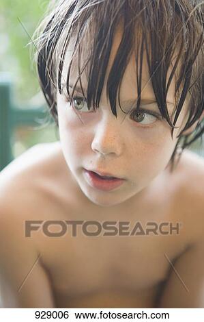 Portrait of a boy looking away View Large Photo Image Stock Photograph - Portrait of a boy looking away. Fotosearch