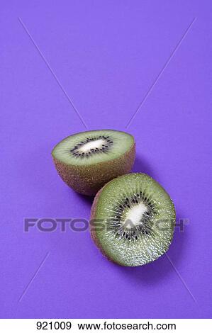 Stock Photo - Two kiwi halves. Fotosearch