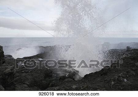 Water splashing on rocks View Large Photo Image Stock Photo - Water splashing on rocks. Fotosearch