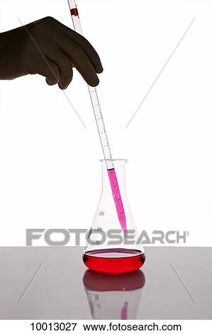 A lab technician using a dropper to put fluid into a beaker, close-up of hand View Large Photo Image Stock Photo - A lab technician using a dropper to put fluid into a beaker, close-up of hand. Fotosearch