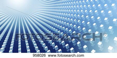 Abstract cubes on blue View Large Photo Image Stock Photograph - Abstract cubes on blue. Fotosearch