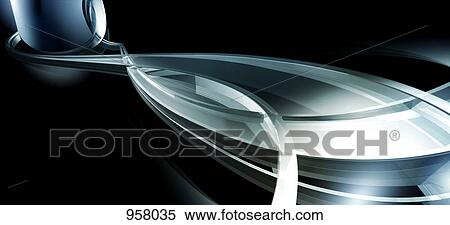 Abstract curved lines, leaf shape View Large Photo Image Stock Photography - Abstract curved lines, leaf shape . Fotosearch