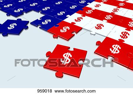 American dollar symbol puzzle View Large Photo Image Stock Photo - American dollar symbol puzzle. Fotosearch
