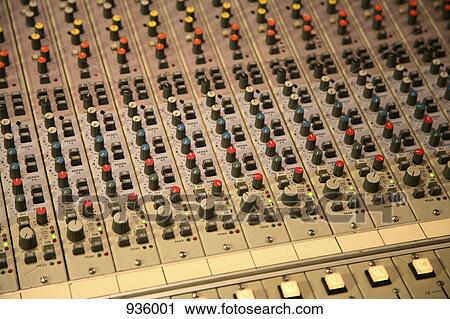 Detail of a sound mixer View Large Photo Image Stock Image - Detail of a sound mixer. Fotosearch