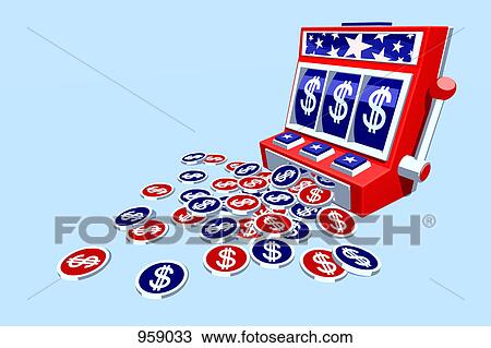 Dollar coins falling from slot machine View Large Photo Image Stock Image - Dollar coins falling from slot machine. Fotosearch
