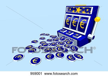 Euro coins falling from slot machine View Large Photo Image Stock Image - Euro coins falling from slot machine. Fotosearch