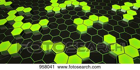 Hexagons in molecular structures View Large Photo Image Stock Image - Hexagons in molecular structures. Fotosearch