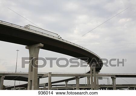 Picture - Low angle view of a highway overpass. Fotosearch