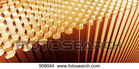 Rows of hexagon shaped rods View Large Photo Image Picture - Rows of hexagon shaped rods. Fotosearch