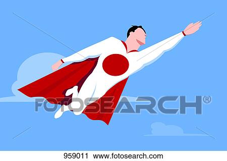 Superhero with Japanese flag View Large Photo Image Stock Image - Superhero with Japanese flag. Fotosearch