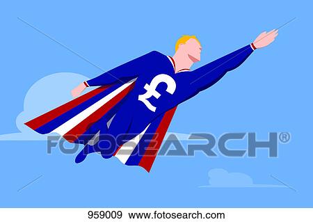 Superhero with pound symbol View Large Photo Image Stock Photo - Superhero with pound symbol. Fotosearch