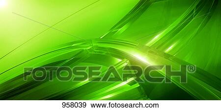 Three-dimensional curved lines in green View Large Photo Image Stock Photo - Three-dimensional curved lines in green. Fotosearch