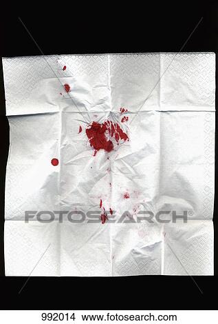 A bloody tissue View Large Photo Image Picture - A bloody tissue. Fotosearch