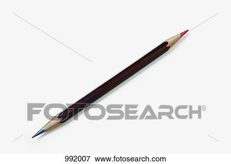 A double ended colored pencil View Large Photo Image Stock Photo - A double ended colored pencil. Fotosearch