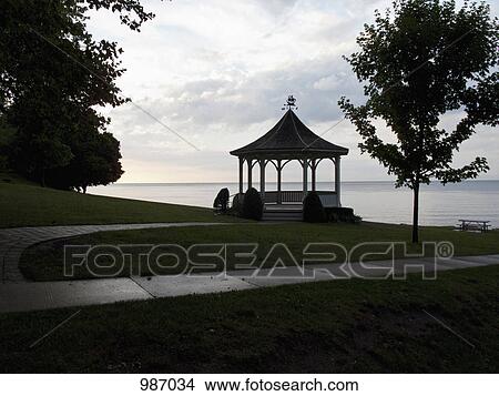 A gazebo on the sea View Large Photo Image Picture - A gazebo on the sea. Fotosearch
