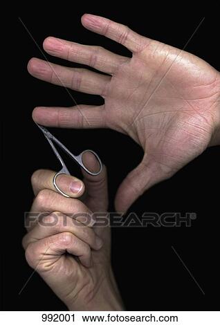 A man trimming his fingernails, directly below, hands only View Large Photo Image Stock Image - A man trimming his fingernails, directly below, hands only. Fotosearch