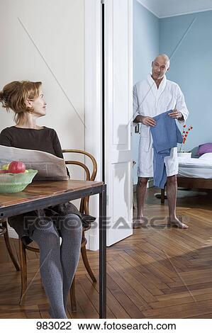 A mature couple in the morning View Large Photo Image Stock Image - A mature couple in the morning. Fotosearch
