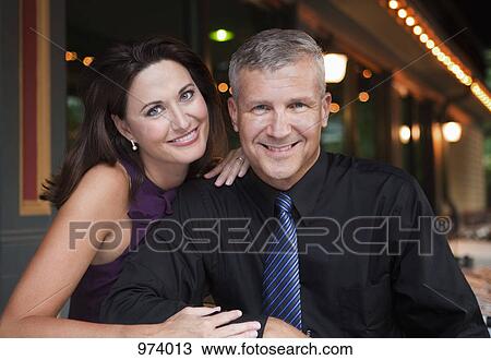 Stock Image - A mature couple, portrait. Fotosearch