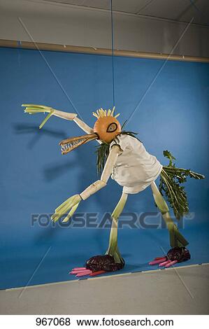 Stock Photo - A model made from vegetables. Fotosearch