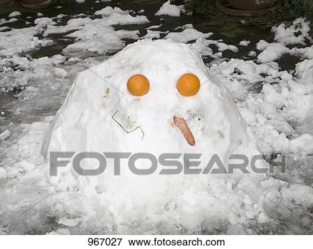 A snowman View Large Photo Image Stock Photo - A snowman. Fotosearch