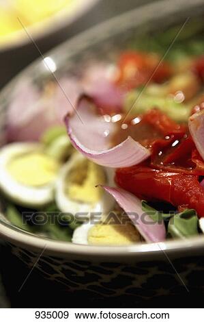 A tossed vegetable salad, extreme close up View Large Photo Image Stock Photo - A tossed vegetable salad, extreme close up. Fotosearch