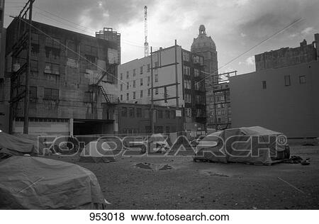 A vacant lot where the homeless have set up makeshift houses, Vancouver, BC, Canada View Large Photo Image Stock Photo - A vacant lot where the homeless have set up makeshift houses, Vancouver, BC, Canada. Fotosearch
