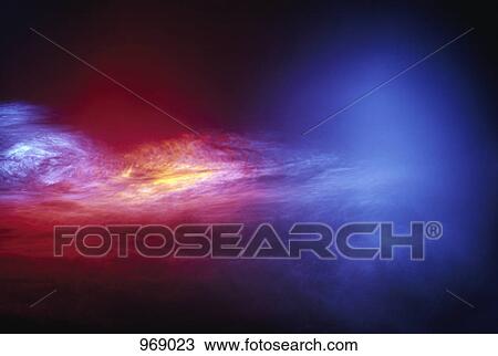 Stock Image - Abstract multi colored clouds. Fotosearch