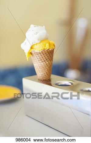An ice cream cone View Large Photo Image Picture - An ice cream cone. Fotosearch