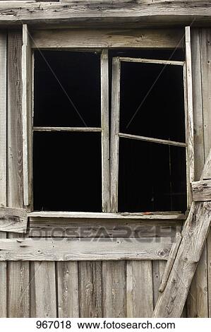 An old broken window frame View Large Photo Image Stock Photo - An old broken window frame. Fotosearch