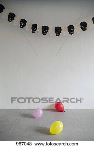 Balloons and bunting View Large Photo Image Stock Photo - Balloons and bunting. Fotosearch