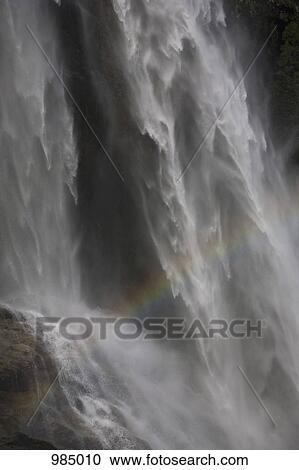 Detail of a rainbow and a waterfall View Large Photo Image Stock Image - Detail of a rainbow and a waterfall. Fotosearch