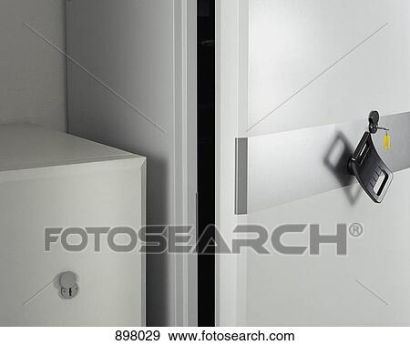 Detail of an open safe View Large Photo Image Stock Photo - Detail of an open safe. Fotosearch