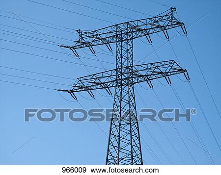 Electricity pylon View Large Photo Image Stock Photo - Electricity pylon. Fotosearch