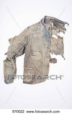 Extremely damaged denim jacket View Large Photo Image Stock Image - Extremely damaged denim jacket. Fotosearch
