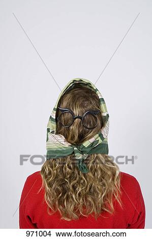 Hair with glasses and scarf View Large Photo Image Picture - Hair with glasses and scarf. Fotosearch