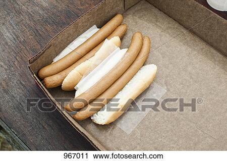 Hotdogs in buns View Large Photo Image Stock Image - Hotdogs in buns. Fotosearch
