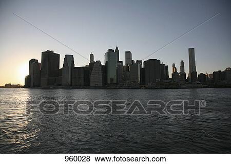 Manhattan skyline View Large Photo Image Stock Photo - Manhattan skyline. Fotosearch