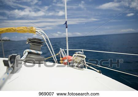 On top of yacht View Large Photo Image Stock Photo - On top of yacht. Fotosearch