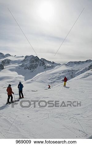 People skiing View Large Photo Image Stock Photo - People skiing . Fotosearch