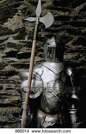 Suit of armor with an axe View Large Photo Image Picture - Suit of armor with an axe. Fotosearch