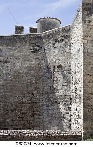 Surrounding stone wall of a castle View Large Photo Image Picture - Surrounding stone wall of a castle. Fotosearch