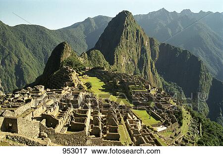 The ruins of Machu Picchu, Peru, Latin America View Large Photo Image Stock Photo - The ruins of Machu Picchu, Peru, Latin America. Fotosearch