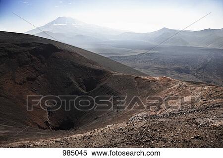 Stock Photography - View of Lonquimay Volcano, Patagonia, Chile. Fotosearch