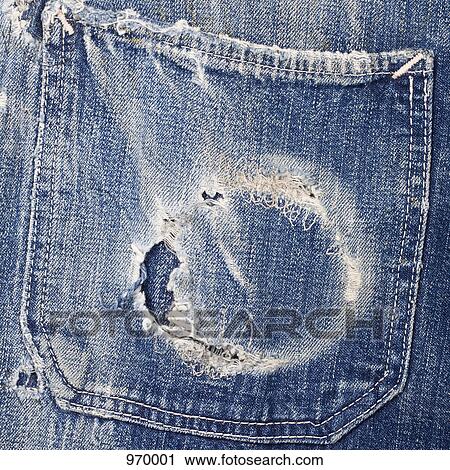 Worn out jean pocket View Large Photo Image Stock Image - Worn out jean pocket. Fotosearch