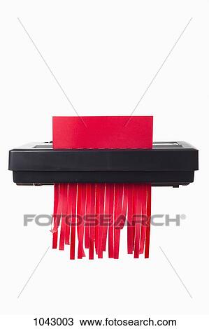 A blank document in a paper shredder View Large Photo Image Stock Image - A blank document in a paper shredder. Fotosearch