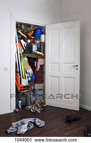 A closet stuffed with various storage items View Large Photo Image Stock Image - A closet stuffed with various storage items. Fotosearch